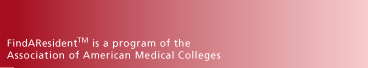 FindAResident is a program of the Association of American Medical Colleges